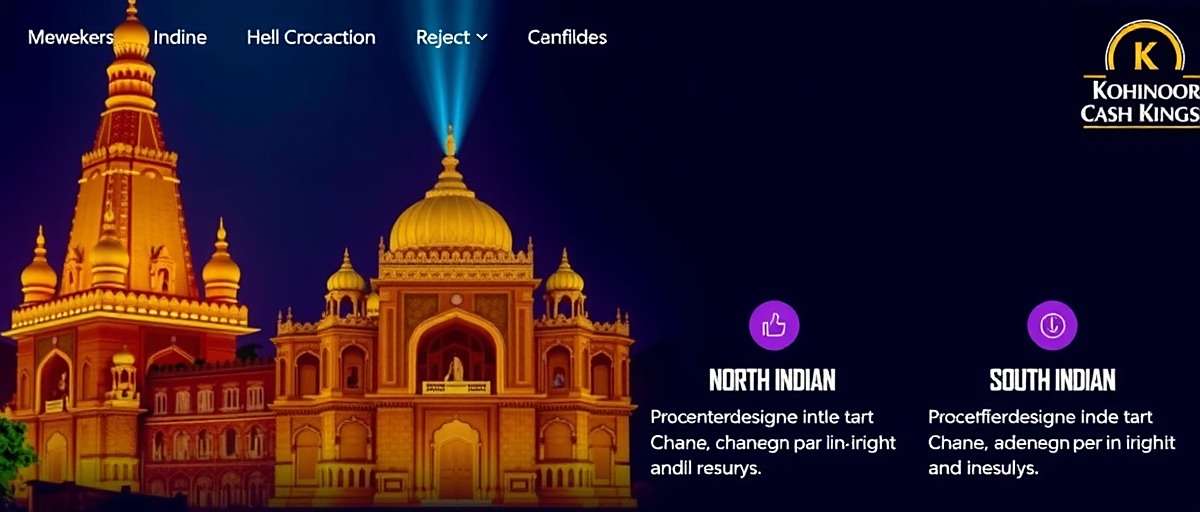Kohinoor Cash Kings regional assets showing North Indian and South Indian specific investment options