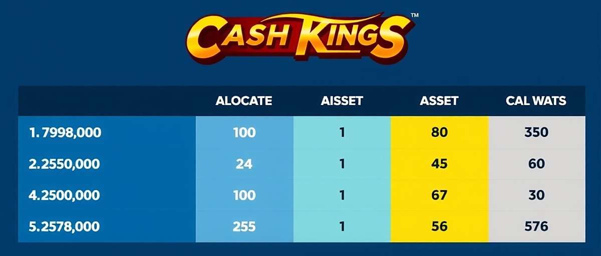 Kohinoor Cash Kings strategy guide showing asset allocation for Indian players